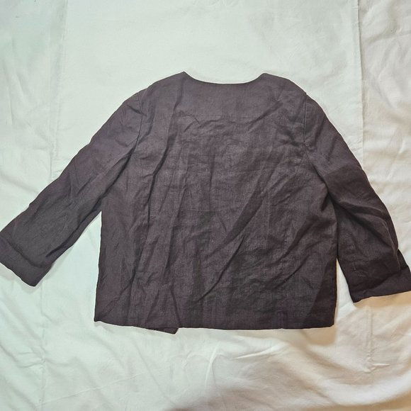 Mexx 100% linen brown jacket, size 10 - Picture 4 of 4